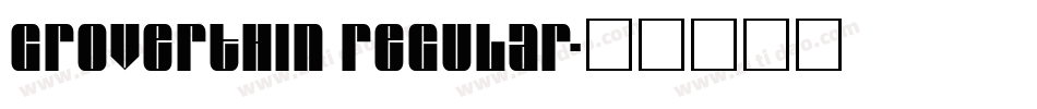 GroverThin Regular字体转换